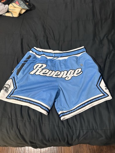 Revenge blue basketball shorts - revenge,